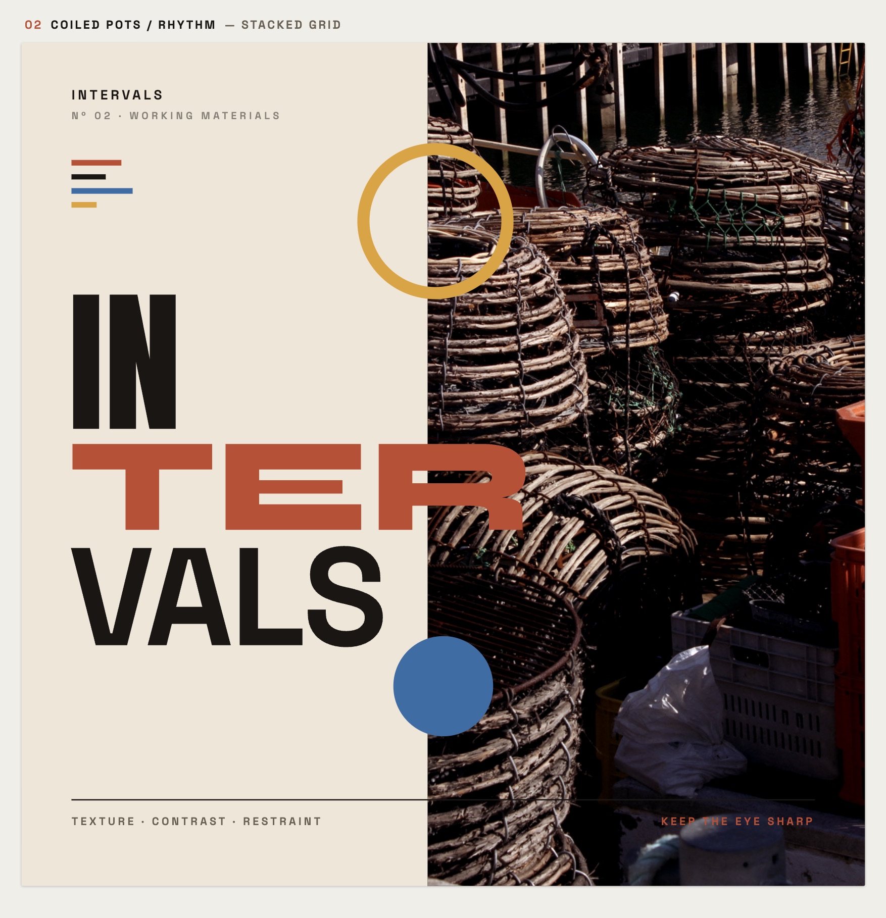 Intervals editorial photography